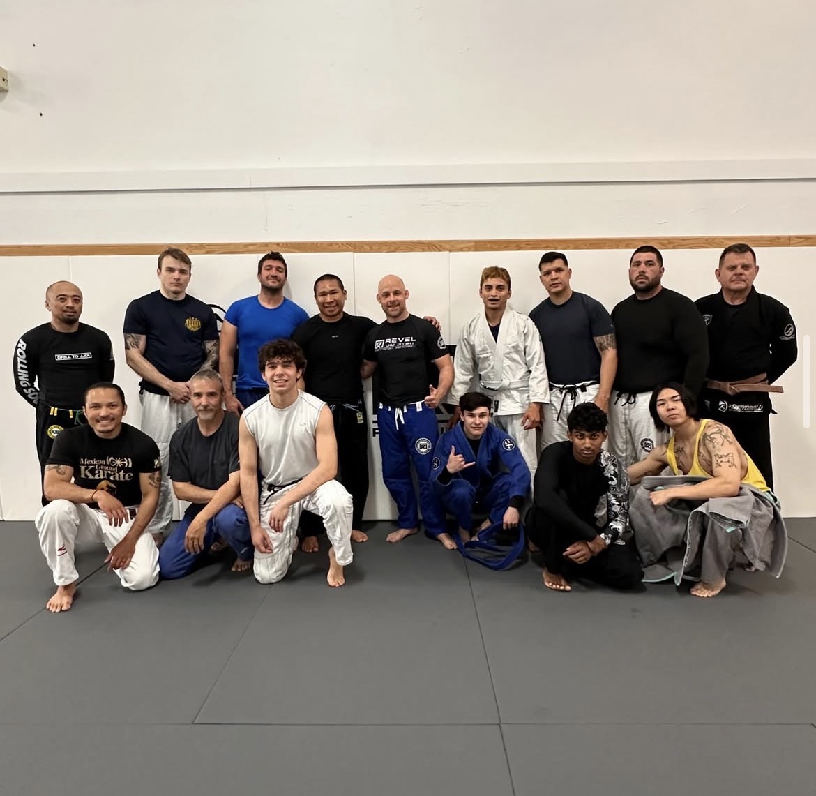 Jiu Jitsu academy team photo