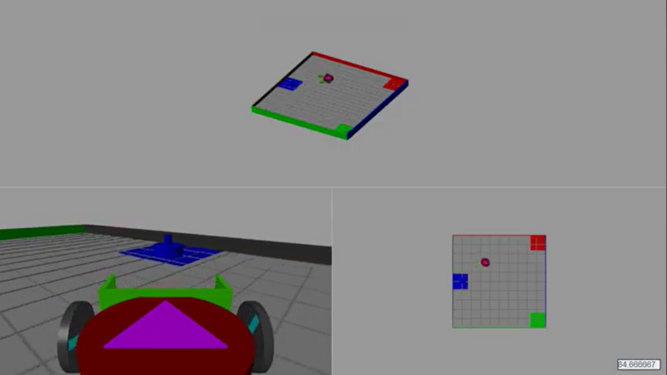Robotic Playground Arena setup and the Simulink Stateflow which autonomously tra (image 1 of 2)