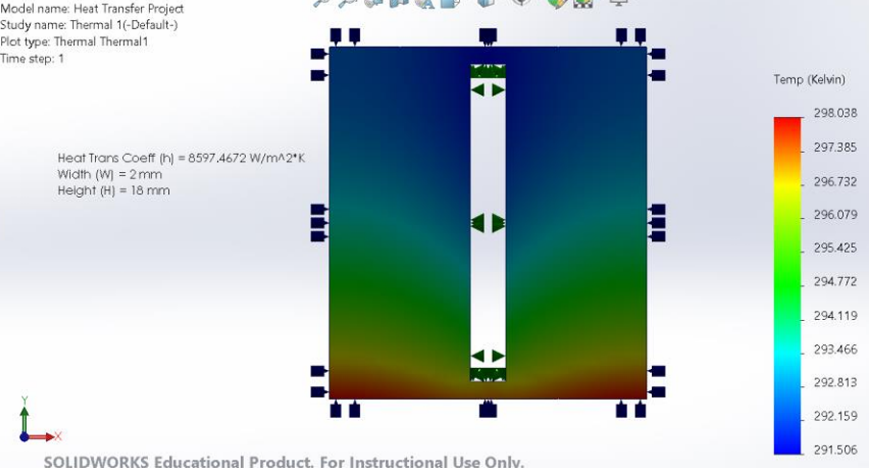 MATLAB and SolidWorks simulation countour plots of the final optimized design. T (image 1 of 2)